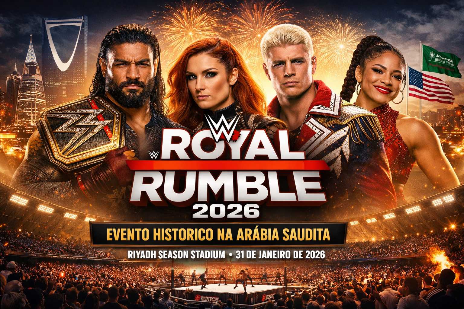 Luta de wrestling na Arábia Saudita